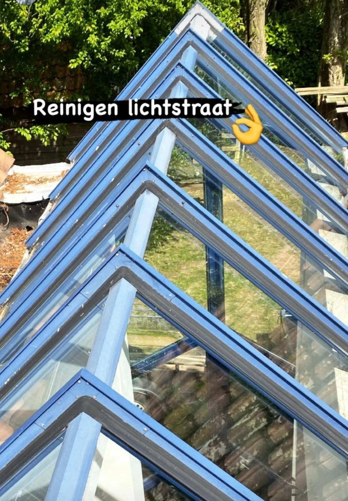 Ramenwasser Wim aan het werk