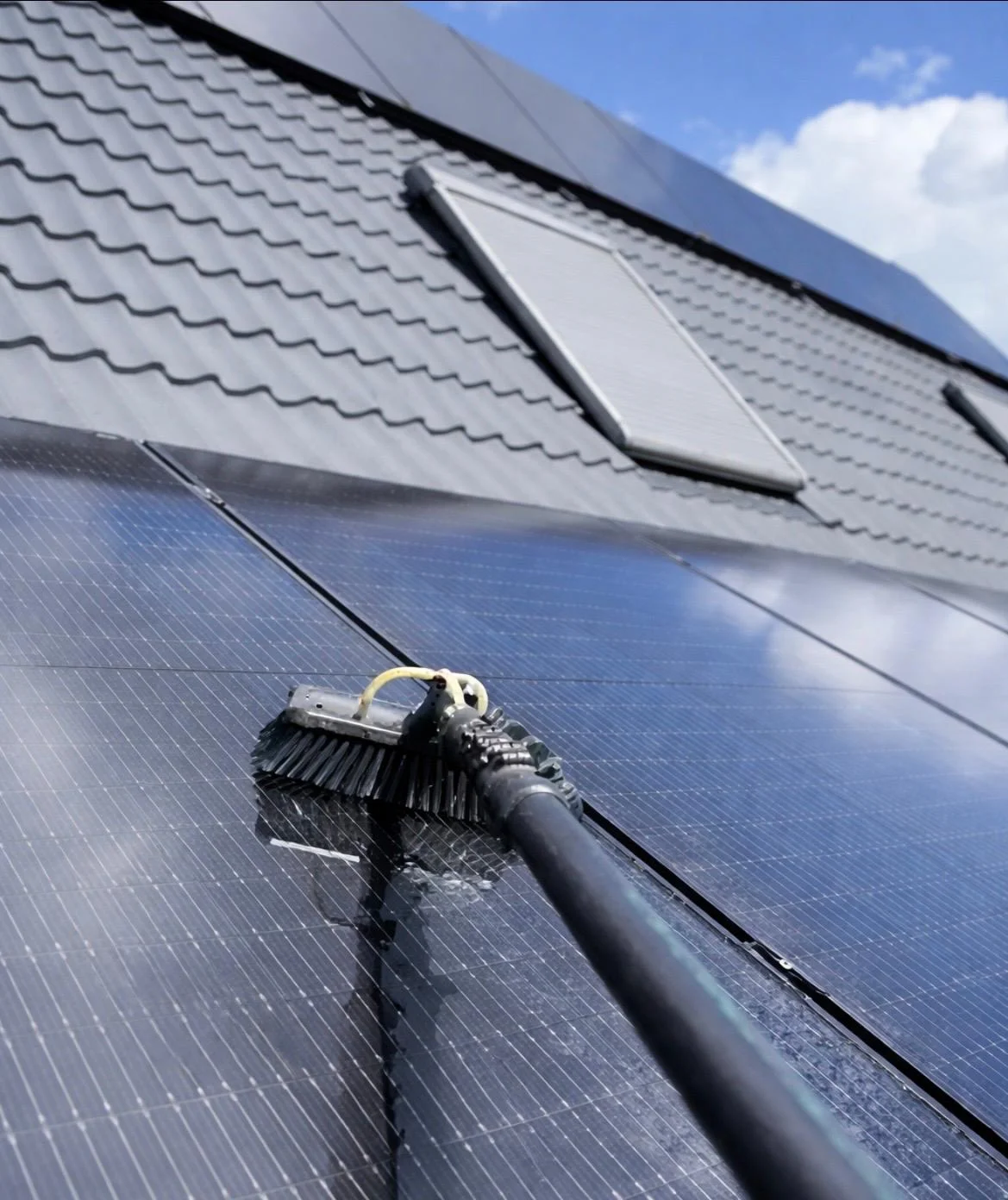 Zonnepanelen reinigen